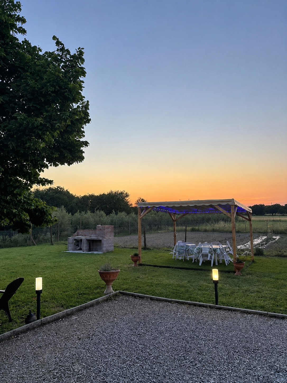 Il giardino e gli spazi esterni di La Cuccaia
