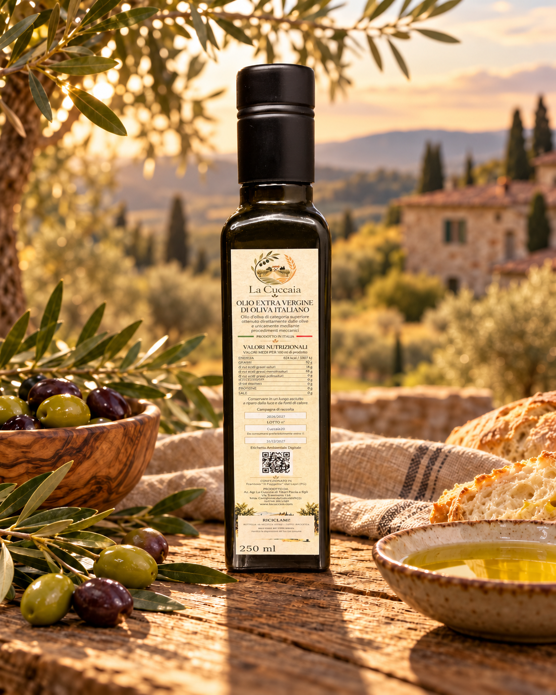 Olio Extra Vergine di Oliva Italiano – 250 ml | La Cuccaia - immagine 2